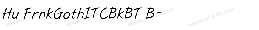 Hu FrnkGothITCBkBT B字体转换